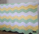 Load image into Gallery viewer, Small Multicolor Ripple Baby Blanket
